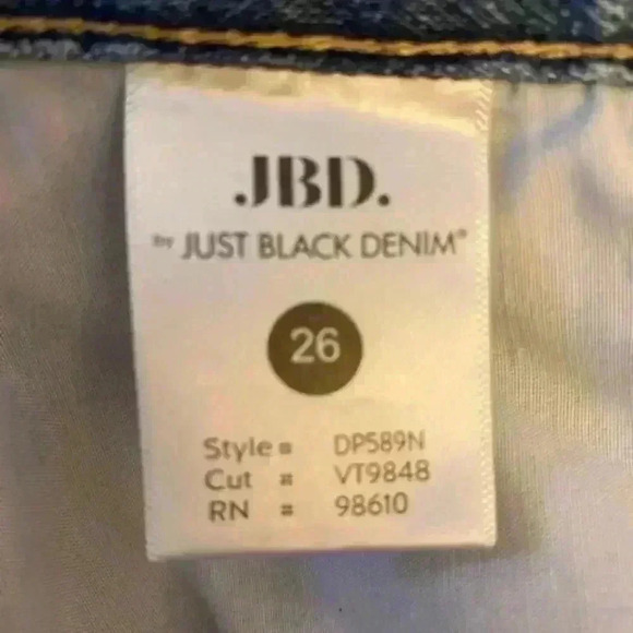JBD High Rise Crisscross Denim Jeans. Size 26 - Picture 6 of 15
